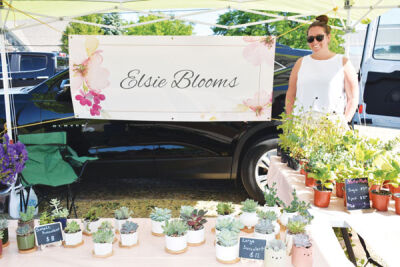  Elsie Blooms, of Rochester Hills, is among the vendors at the Troy Farmers Market with its wide variety of flowers and succulents. 