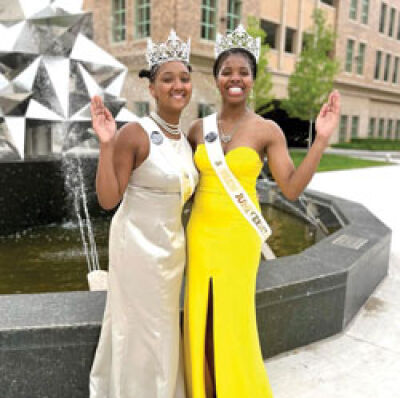  Cassidy Conley, right, and Ty’Lynn Thornton, left, were among the winners at last year’s Miss Michigan Juneteenth Scholarship Pageant.  