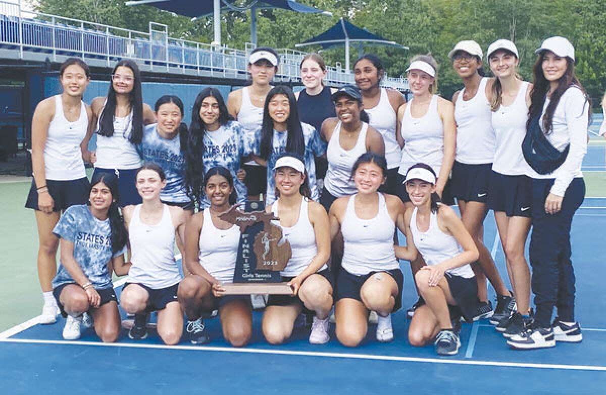  Troy girls tennis earned a runner-up finish at the 2023 Michigan High School Athletic Association Division 1 State Finals  June 3. 