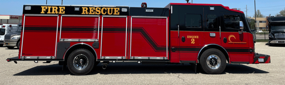  The Warren Fire Department received its new 2022 Rosenbauer Commander fire engine 