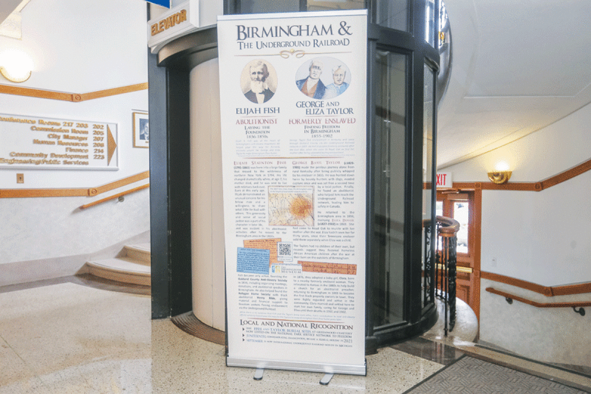  The Birmingham Museum honored Juneteenth by displaying an exhibit banner at City Hall.  