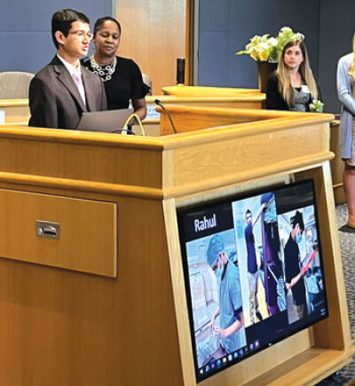  Rahul Gadgeel took part in Project SEARCH, a program that places individuals with special needs in internships at local hospitals, then gives them the opportunity to continue on in that job after the internship is over. A ceremony honring them was held June 8. 