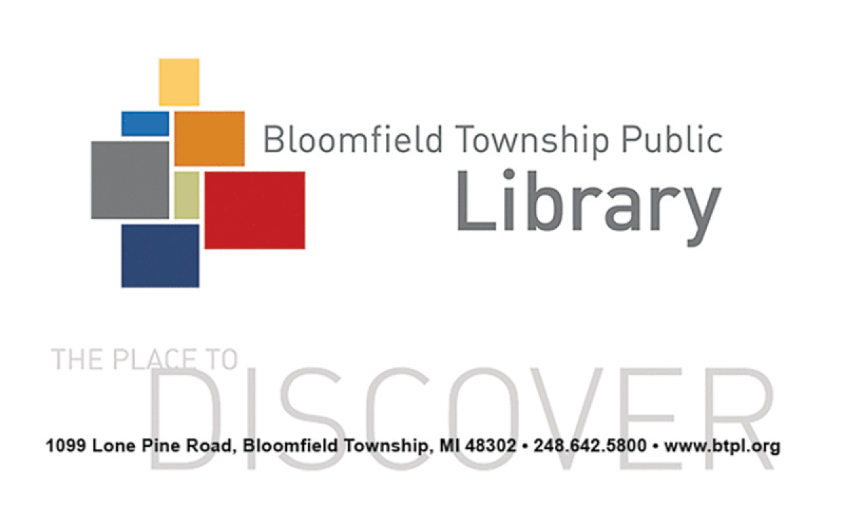  The public has a chance to design the next Bloomfield Township Public Library card. 