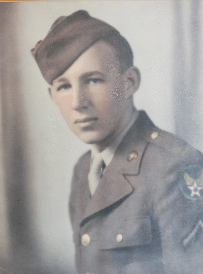  Alfred Bury answered the call  to duty by enlisting  in the U.S. Army  Air Forces on March 21, 1943. 