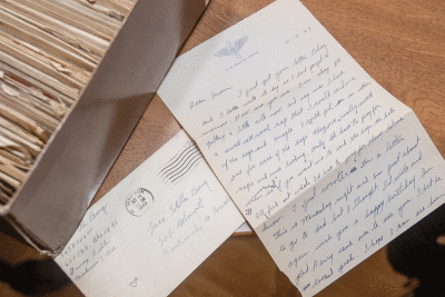   Alfred Bury wrote to his mother, Stella Bury, and to his brothers while he served during World War II. The letters have stayed in the family.  