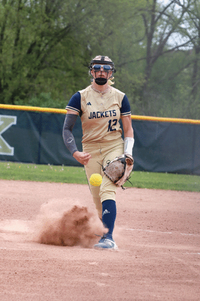  Detroit Country Day senior Lola Bagby pitches during a Country Day game this season. 