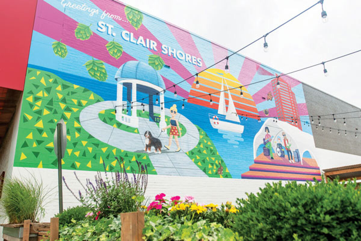  The new mural was created at Copper Hop Brewing Company. 