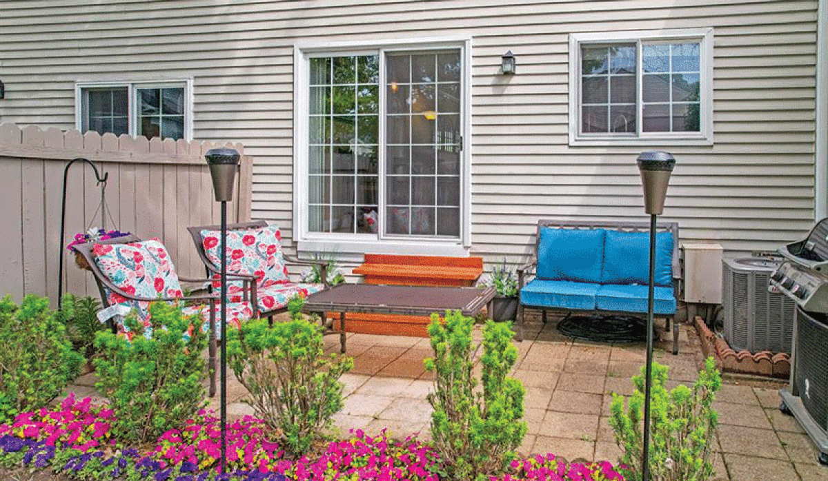   An outdoor living area can be a beautiful respite when it is tidy  and refreshed. 
