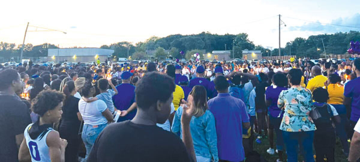  Around 400 people attended a candlelight vigil in Monea Pace’s honor July 18 at Thompson K-8 International Academy, on the field where the Falcons practice. Pace was described as a “sweet little girl. She was silly and always smiling,” said Kim Smith, the cheer director of the Falcons. 