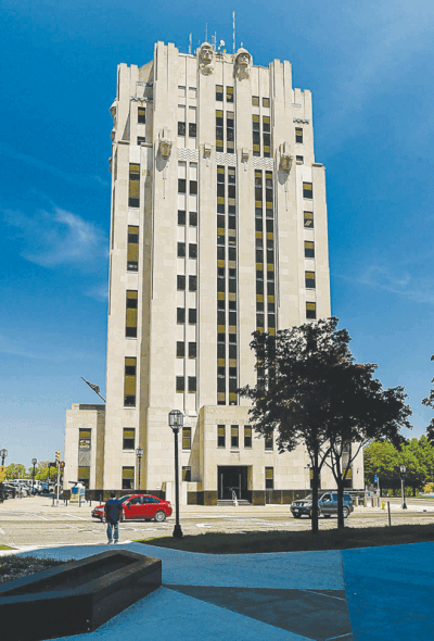  The old Macomb County Building stands at 10 North Main Street in Mount Clemens. Originally built as a new county courthouse, it has been home to the Friend of the Court custody program since reopening in 2016. 