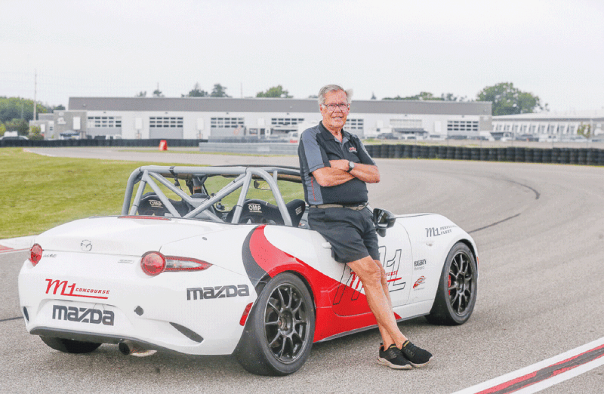  The MX5 Cup Race Car based on the Mazda Miata is owned by Tom McDonald. 
