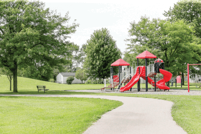  A view of a play structure at Ambassador Park in Madison Heights. The Oakland County Parks will be incorporating the park into its Red Oaks system, making improvements such as new play areas. Recently, the county also awarded a grant to improve the city-owned Civic Center Park, replacing the basketball court there. 