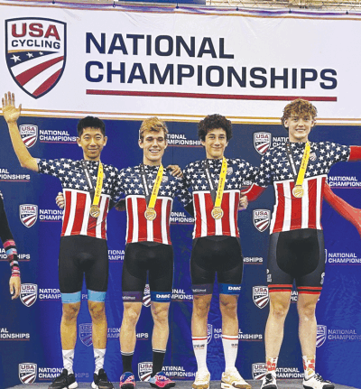 In early July, Adamski collected five medals, four bronze and one gold in the 4K Team Pursuit, at the 2023 Track National Championships in Carson City, California. 