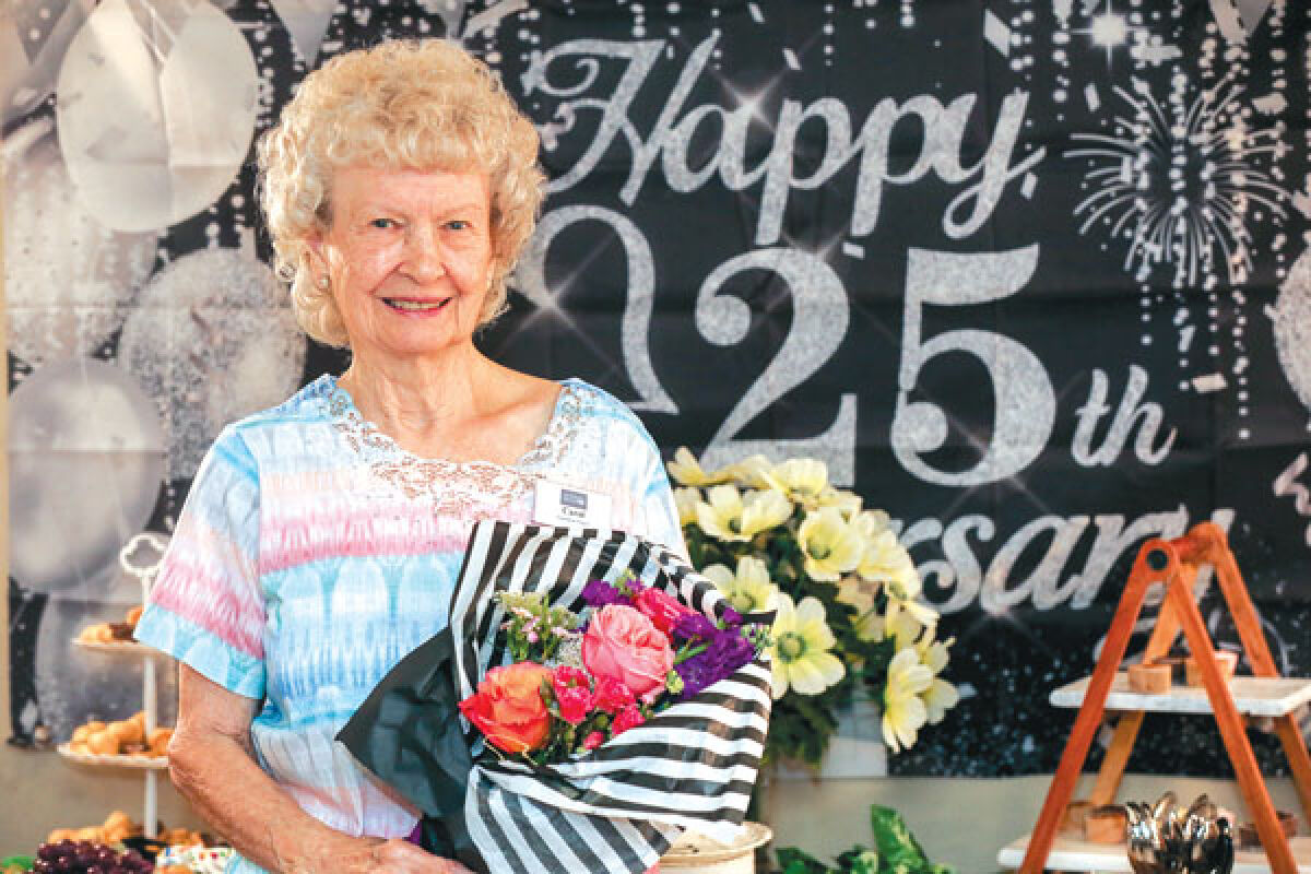  American House East I resident Carol Huck was honored with a luncheon Aug. 30 for 25 years of service at the senior living community. 