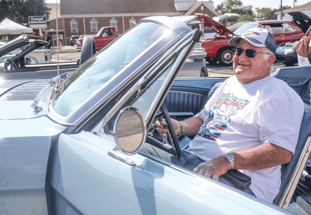  Fraser resident Robert Reece, in his 1965 Ford Mustang convertible, was among the car buffs who displayed classic cars at the annual Jammin’ at the Junction Sept. 23 in Roseville.  