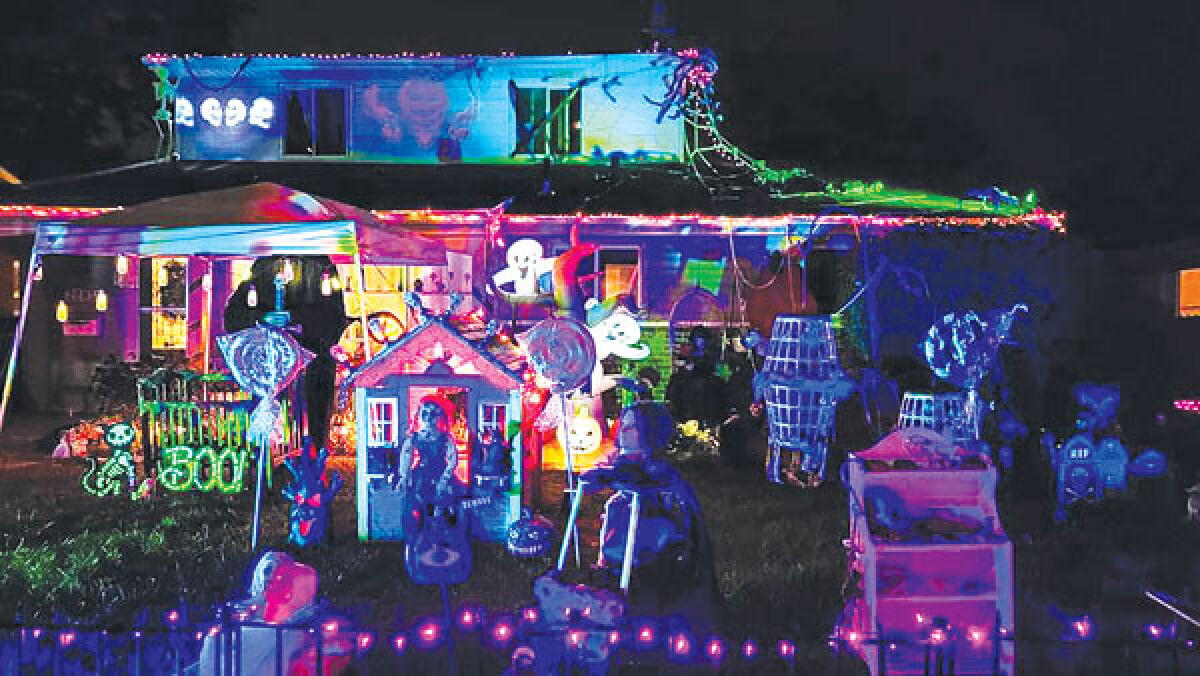  Jessica Krutell and Michael Miller’s home was decked out for the Halloween tour in a previous year. 