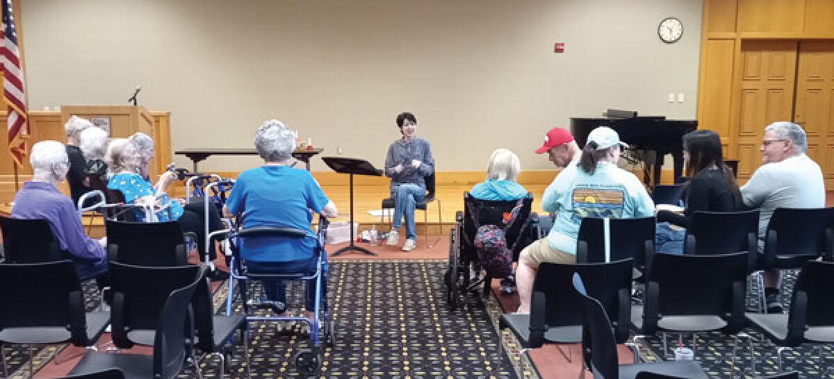  The Clinton-Macomb Public Library’s Memory Cafe lets seniors with dementia and their caretakers socialize every month. 