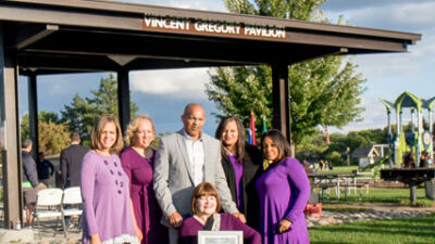  Catalpa Oaks honors Vincent Gregory with pavilion dedication 