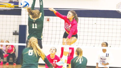  Shrine Catholic volleyball holds annual Pink Out event 