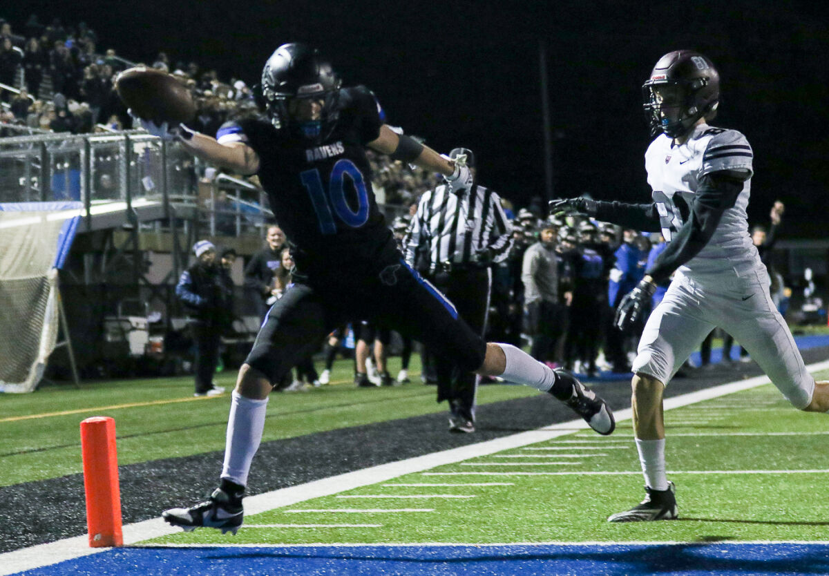  Royal Oak senior Anthony Garcia runs for a touchdown during Royal Oak’s 37-0 win over Berkley on Oct. 13 at Royal Oak High School. 