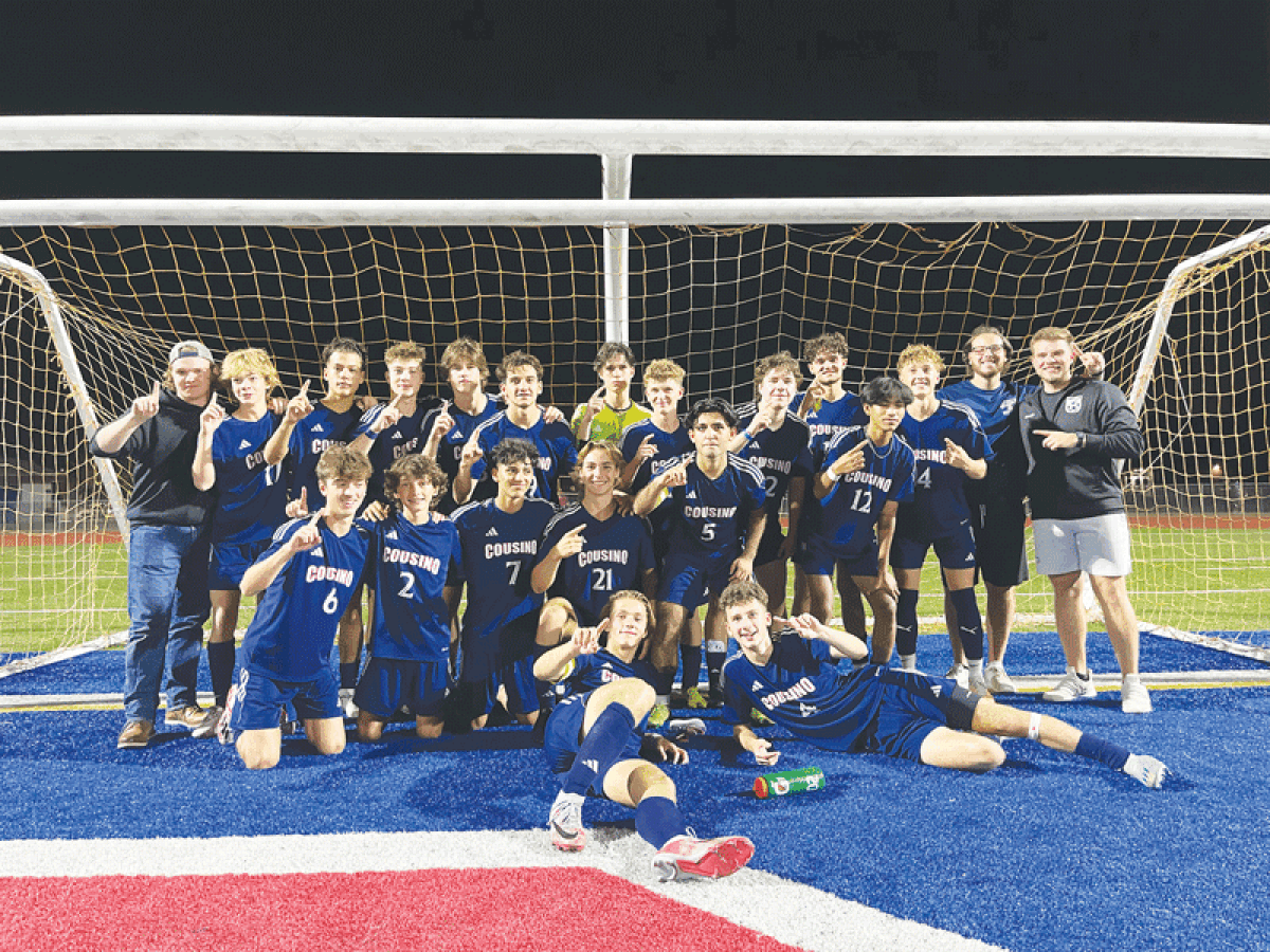  Warren Cousino boys soccer earned the school’s first-ever district championship in a 2-1 win over Sterling Heights Stevenson on Oct. 18 at Cousino High School. 