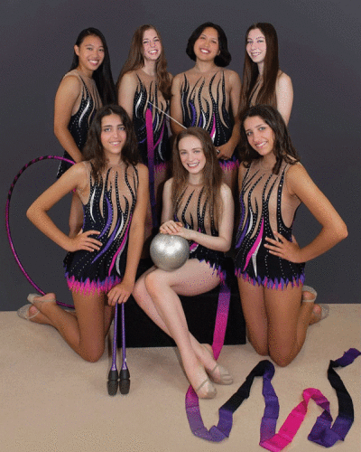  Top row, from the left: Chloe Wang, Reese Renton, Lily Ruden and Elizabeth Viazanko. Bottom row, from the left: Emma Borgna, Jaclyn Todromovich and Giulia Borgna. 