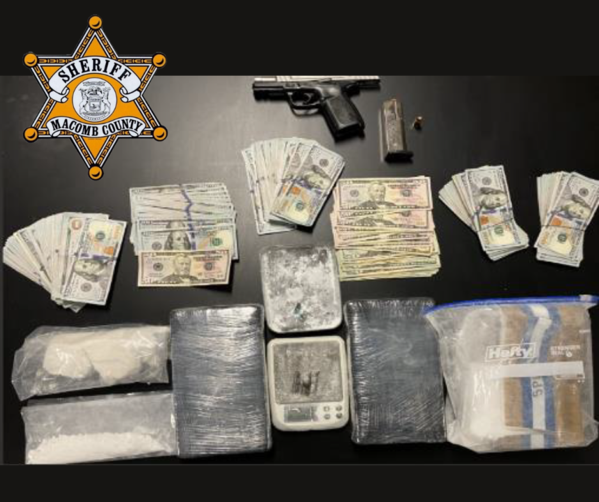  Police said guns and drugs were seized. 