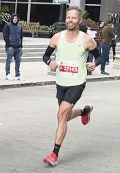  West Bloomfield resident Steven Lawrence competes at the Abbott World Marathon Championship in Chicago Oct. 8. 