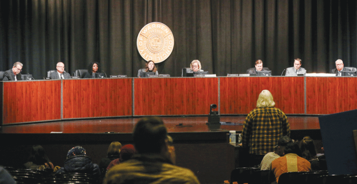  The new Warren City Council met for the first time Nov. 28. The council elected its officers for the coming term and handled a mix of old and new business.  
