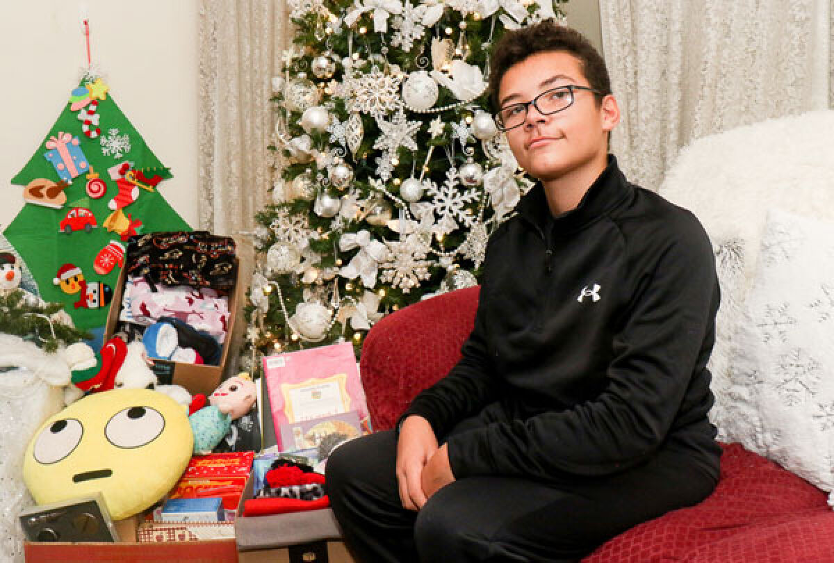  Dominic Miller, of Eastpointe, is again collecting items — books, pajamas, toys, coats and more — for his Dominic’s Christmas Wish organization. 