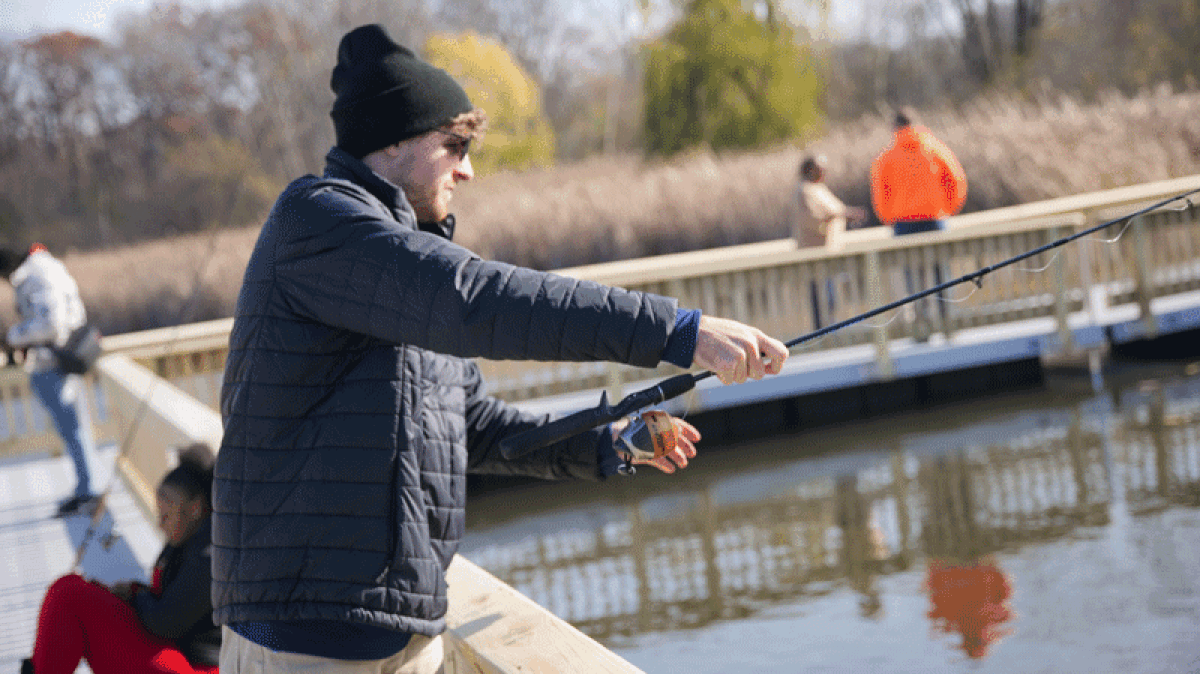  A new fishing pier was officially opened to the public on Dec. 7 at Pontiac Oaks Park in Pontiac. 