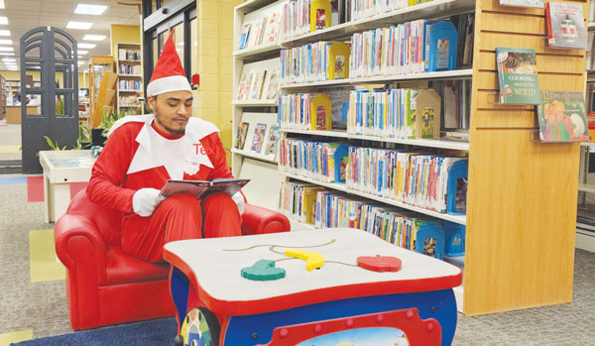  Eastpointe Community Schools staff — with help from their students — can try to guess where #MauriceOnRelease is each day. The elf’s whereabouts are always revealed the next day. Maurice made sure to stop at the Eastpointe Memorial Library this year. 