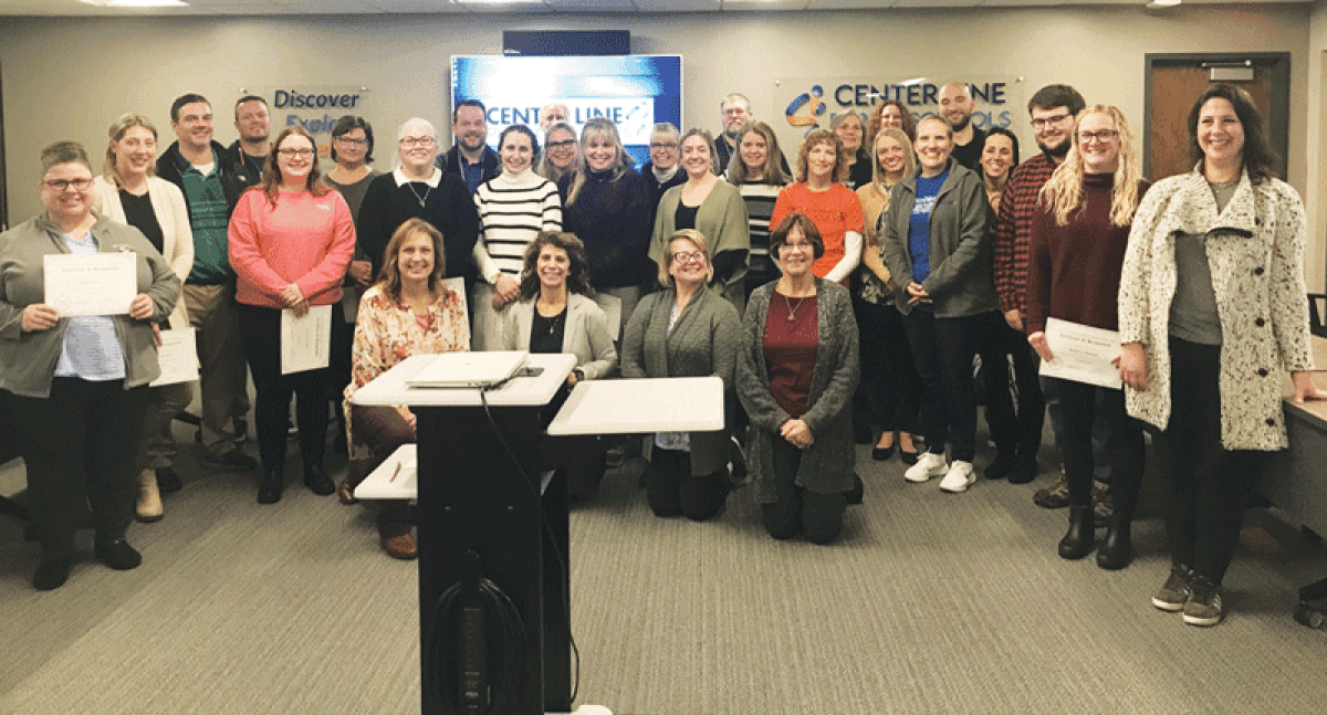  Several Center Line Public Schools employees were recognized during the district’s Fall 2023 staff appreciation ceremony at the Nov. 27 school board meeting.  