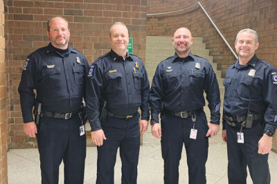  Police officers Mike Marchetti, Kevin Gilmore, Eric Lindblade and Shawn Penzak are among 40 Novi officers who grew a beard to raise funds for cancer victims this Movember. 