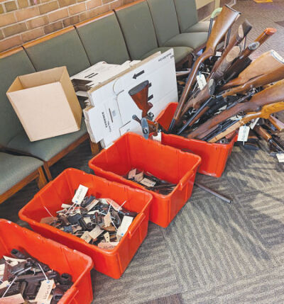  Father Chris Yaw of St. David’s Episcopal Church assured that all guns collected at last month’s buyback would be destroyed by GunBusters, not recycled. 