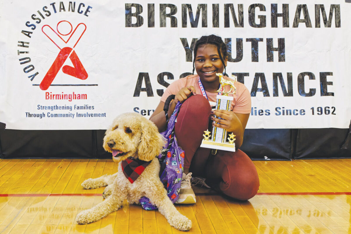  Best in show 2023 winner Camryn Powell and her dog Teddy.  