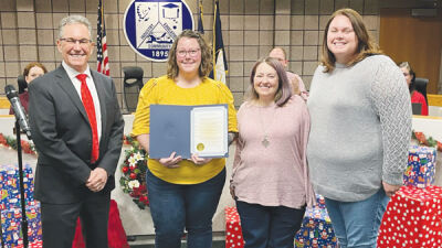  The MOMS Club of Southern Macomb County was honored by the Fraser City Council and Mayor Micheal Lesich in December. 