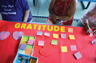  Children wrote letters of gratitude for McDermott, who had volunteered in the Hazel Park Public Schools and with Hazel Park Youth Assistance.  