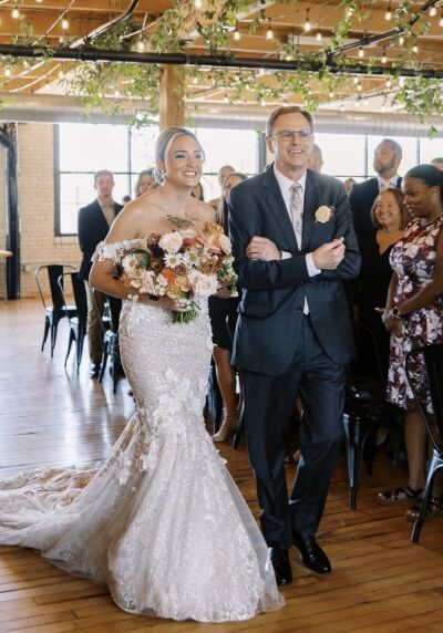  Three-time cancer survivor, Peter Grantz, walked his daughter down the aisle at her wedding this fall. 