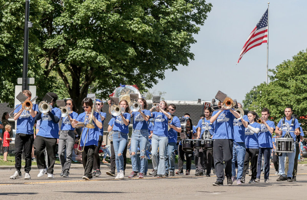  The Lamphere High School Marching Band participated in the 2023 Madison Heights Memorial Day Parade. 