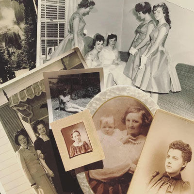  Jessica Krutell collects vintage photographs. 