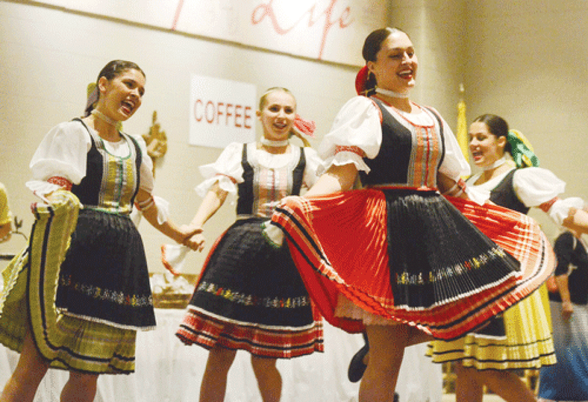  Slovak dancers perform during a previous Slovak Festival at Saints Cyril and Methodius Parish in Sterling Heights. 