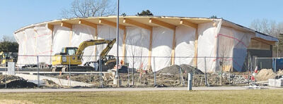  The performing arts stage at the upcoming event venue in Jeanne M. Stine Park, pictured, will move forward after a $100,000 grant from the Troy Community Foundation. 