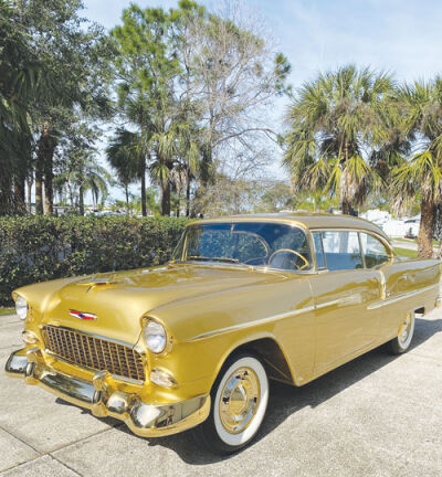  General Motors Co.’s 50 Millionth Car, the Golden 1955 Chevrolet Bel Air Sport Coupe, will be displayed at this year’s Autorama in Detroit. 