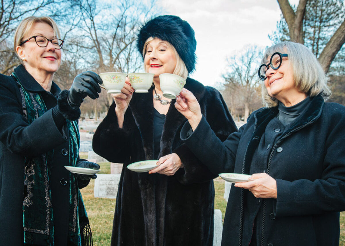  Sally Savoie, Sandy Mascow and Sue Chekaway play three widows in the Birmingham Village Players’ production of “The Cemetery Club” weekends March 8-24.  