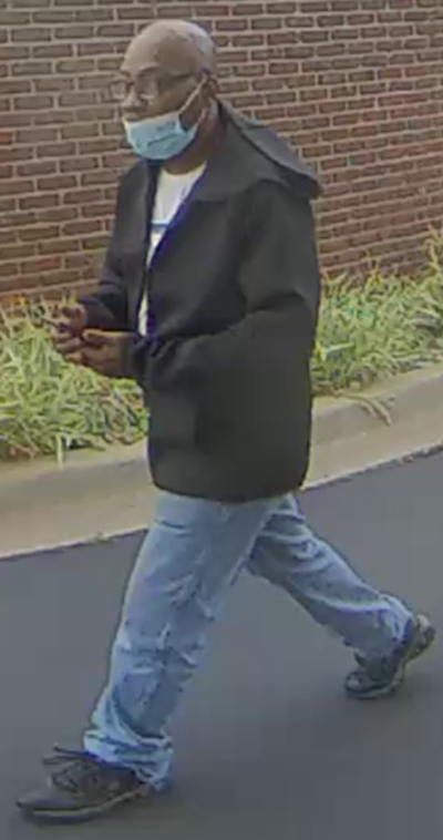  Police released this full-body image of the robbery suspect in the hope that someone might know the suspect's identity. 