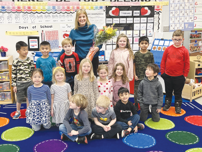  Danielle Davenport, a kindergarten teacher at Hill Elementary School, was selected as the Elementary Teacher of the Year for 2024 in the Troy School District. 