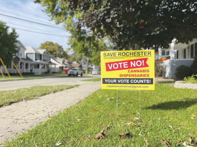  Rochester residents voted down a marijuana proposal in November. 