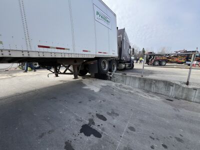  Officials said an attempted truck theft caused the fuel spill. 