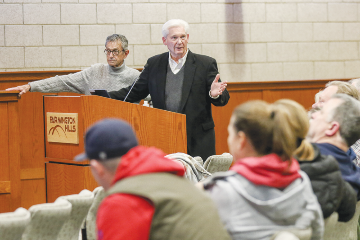  Forest at Riverwalk Development LLC brought forth a development proposal at a Farmington Hills Planning Commission meeting Feb. 15. One of its partners, George Nager, addressed residents’ concerns at the meeting. 